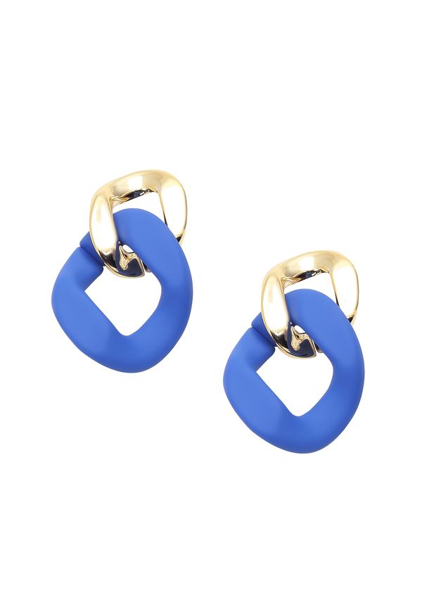 SOHI SOHI Обеци 'Monday'  синьо / злато
