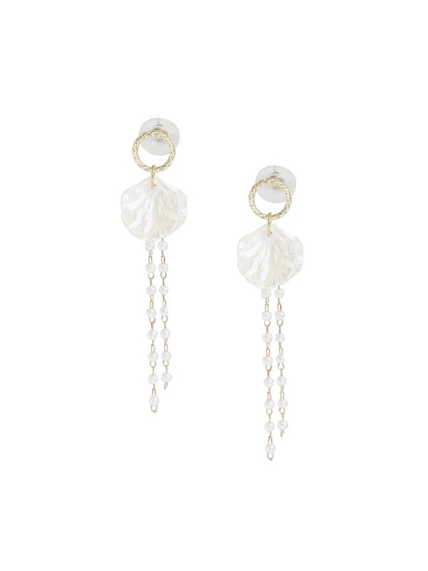 SOHI SOHI Обеци 'Scotlyn'  злато / бяло