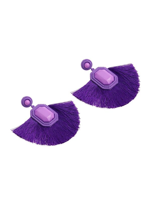 SOHI SOHI Обеци 'Skylah'  орхидея / тъмнолилаво