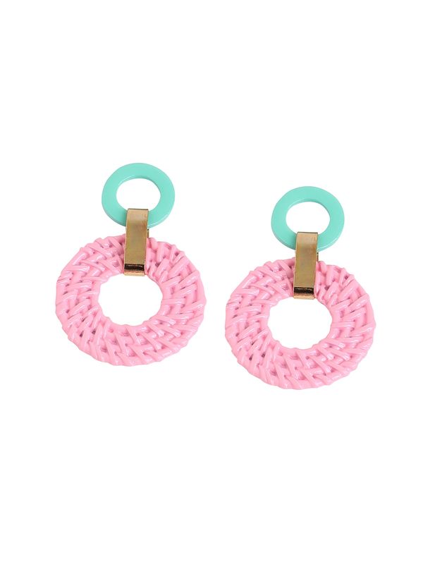 SOHI SOHI Обеци 'Solay'  тюркоазен / злато / бледорозово