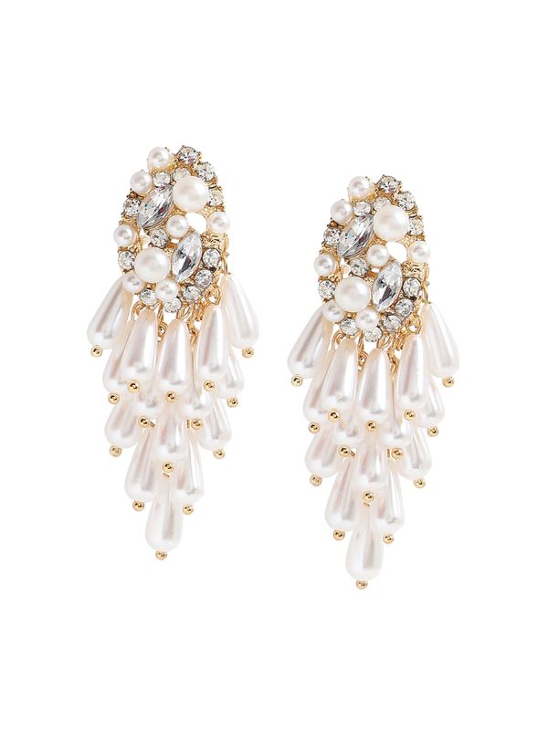 SOHI SOHI Обеци 'Tayah'  злато / сребърно / бяло