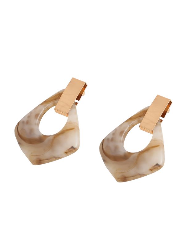 SOHI SOHI Обеци 'Tazia'  бежово / светлокафяво / злато