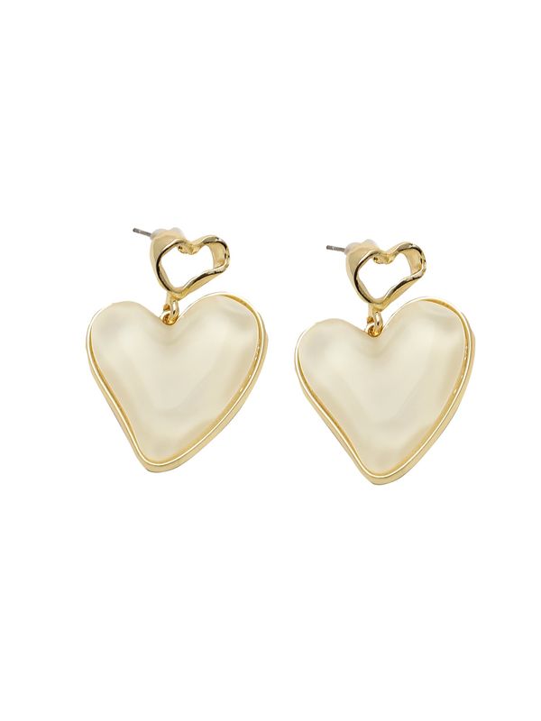 SOHI SOHI Обеци 'Telineah'  злато / перлено бяло