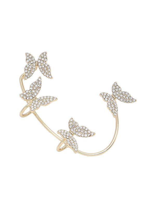 SOHI SOHI Обеци 'Trysta'  злато / прозрачно