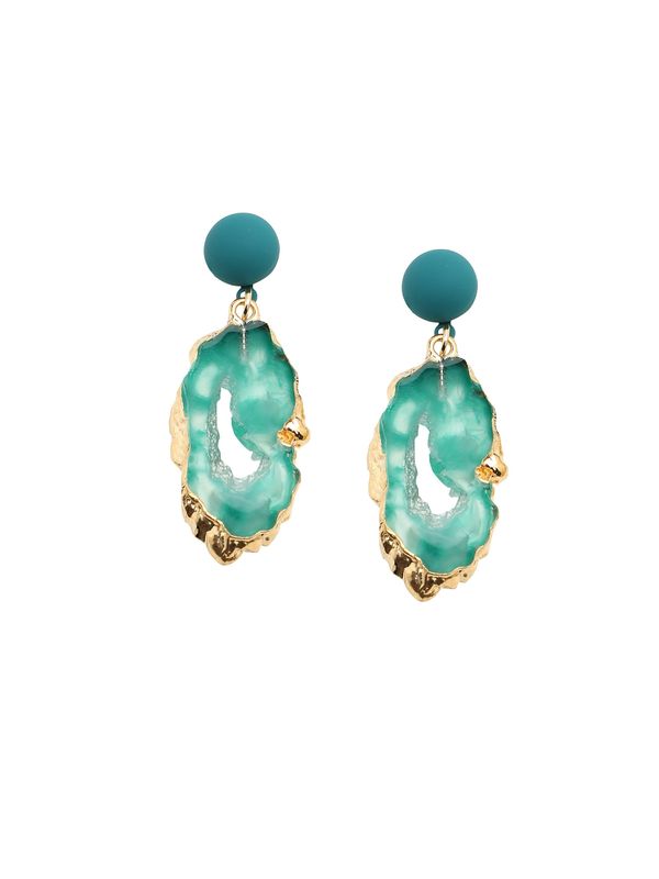 SOHI SOHI Обеци 'Wilmer'  циан / злато