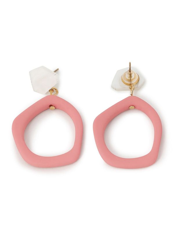 SOHI SOHI Обеци 'Zoey Si'  злато / светлорозово / бяло