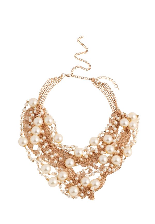 SOHI SOHI Верижка 'Journi'  злато / перлено бяло