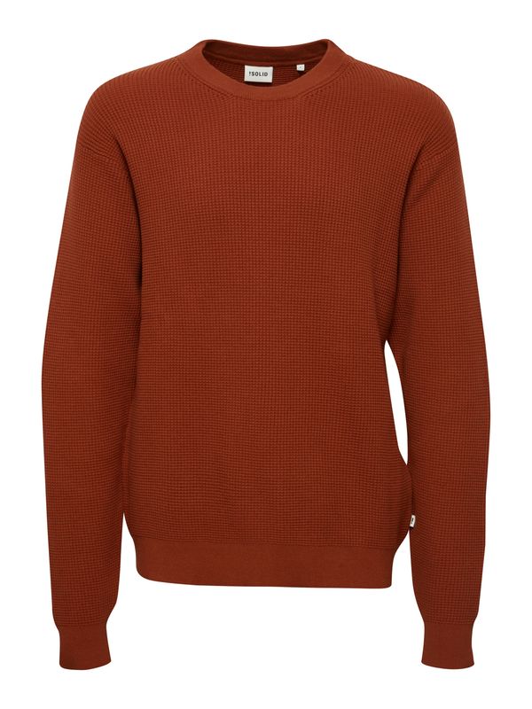 !Solid !Solid Пуловер 'Hami'  охра / черно / мръсно бяло