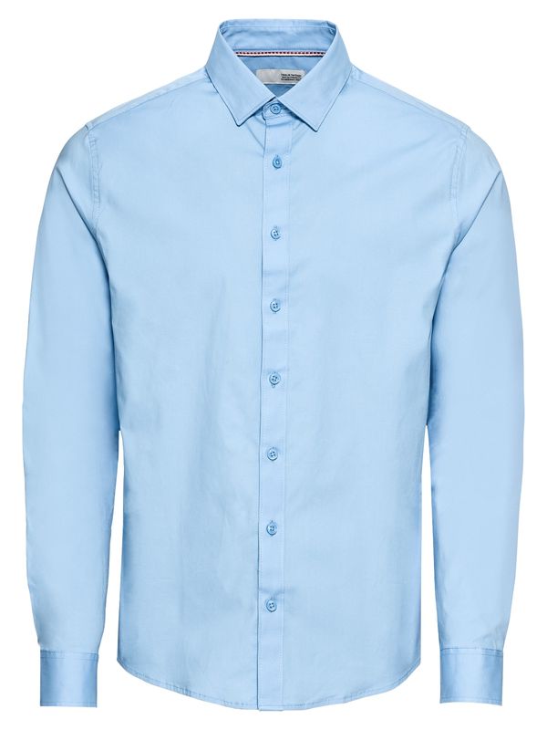 !Solid !Solid Риза 'Shirt - Tyler LS'  светлосиньо