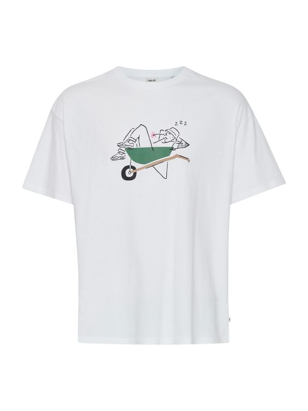 !Solid !Solid Тениска 'Iners'  зелено / бледорозово / черно / бяло