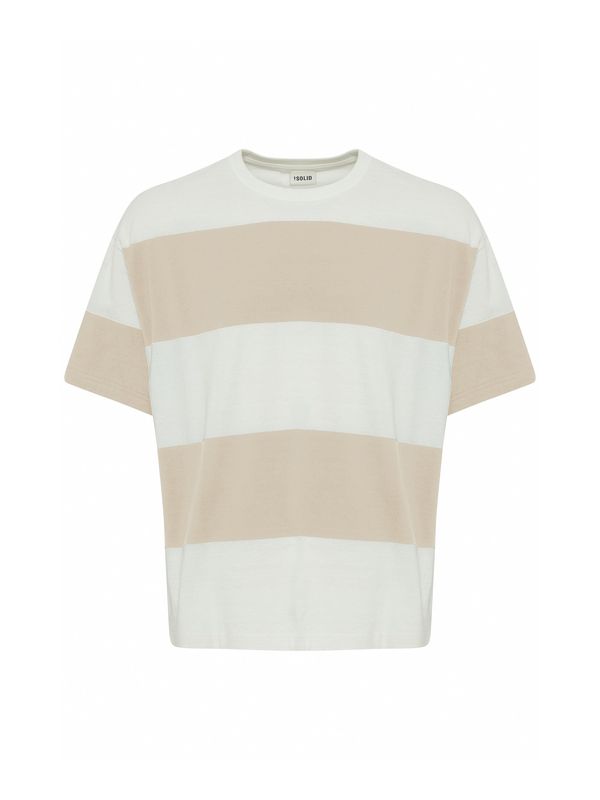 !Solid !Solid Тениска 'Jam'  бежово / бяло