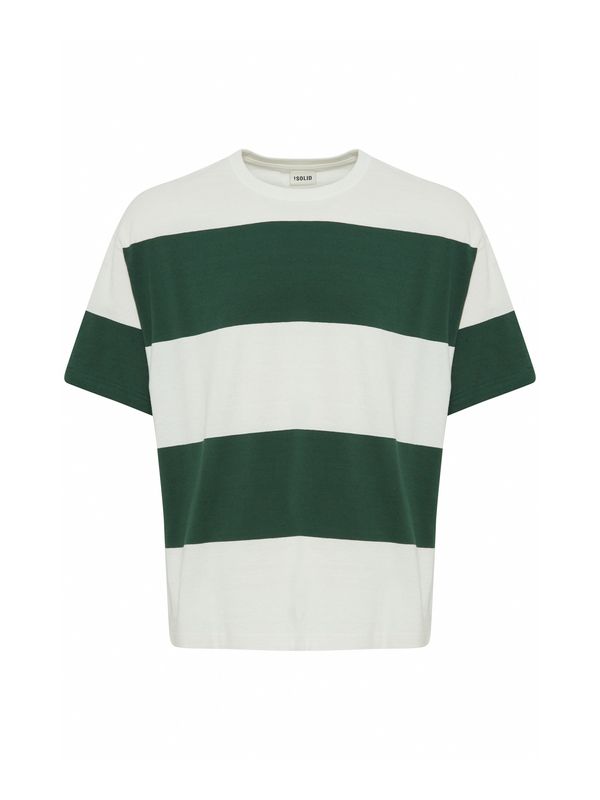 !Solid !Solid Тениска 'Jam'  бежово / тъмнозелено