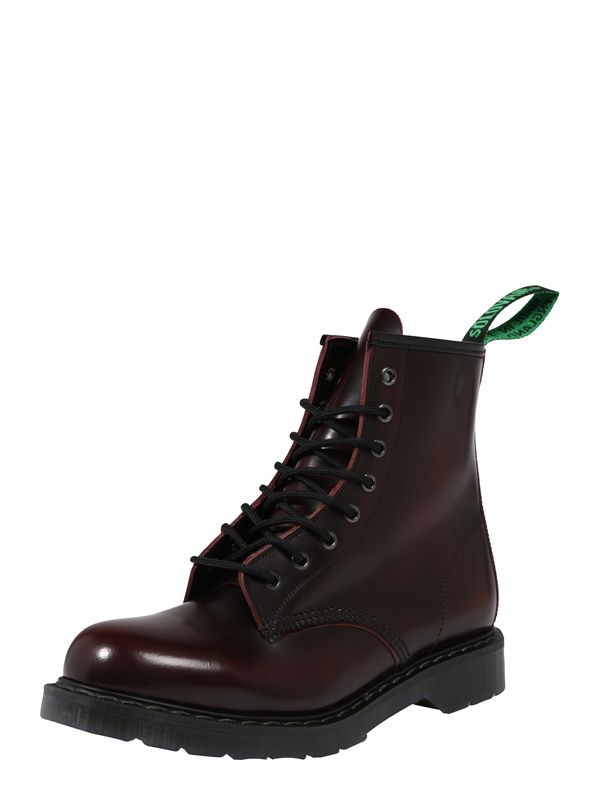 Solovair Solovair Боти с връзки '8 Eye Derby'  бургундово червено