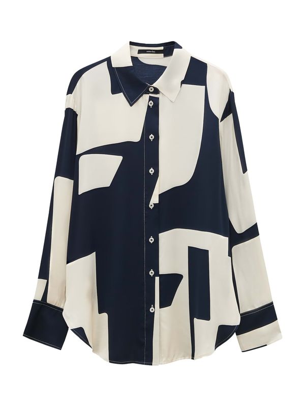 Someday Someday Блуза 'Zisabel'  бежово / тъмносиньо