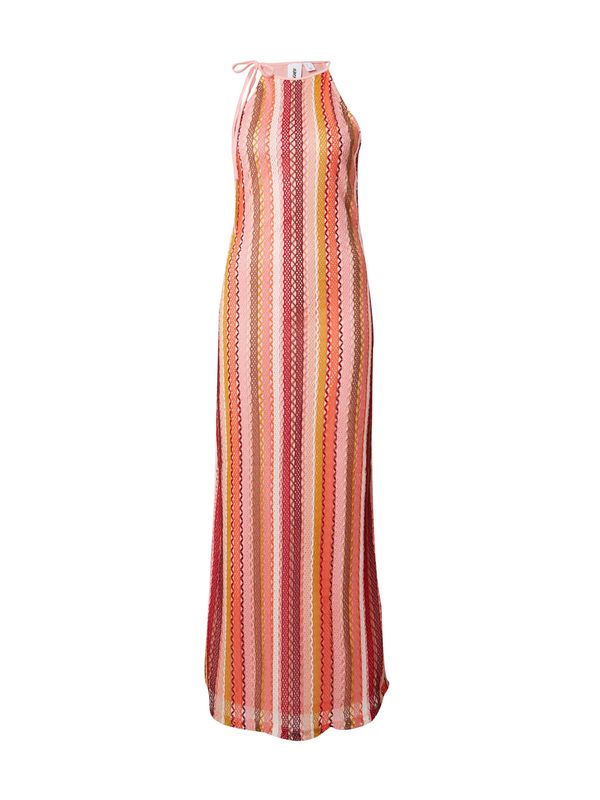 SOMETHINGNEW SOMETHINGNEW Плетена рокля 'BILLIE'  червено / ръждиво червено / бургундово червено / бяло