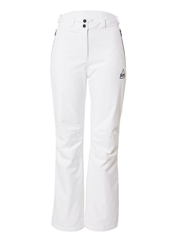 SOS Black Snow SOS Black Snow Outdoor панталон 'Valley'  черно / бяло