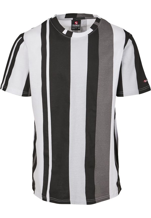 SOUTHPOLE SOUTHPOLE Тениска  сиво / черно / бяло
