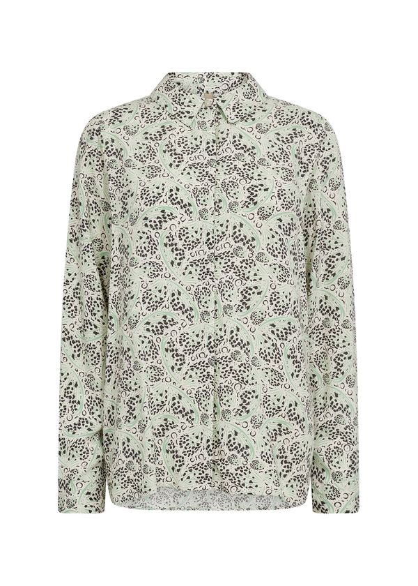 Soyaconcept Soyaconcept Блуза 'AGNES'  светлобежово / светлозелено / черно