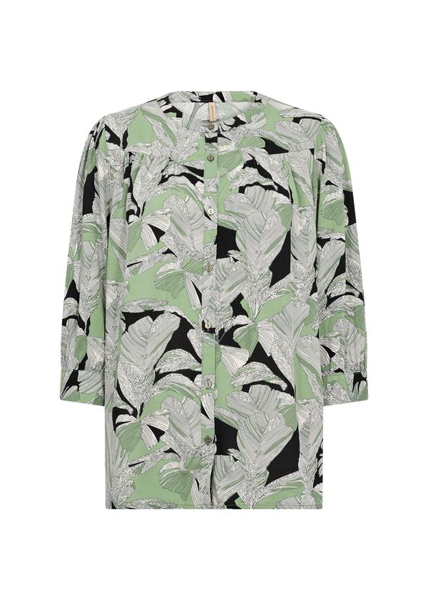 Soyaconcept Soyaconcept Блуза 'DAUPHIN 2'  пастелно зелено / черно / бяло