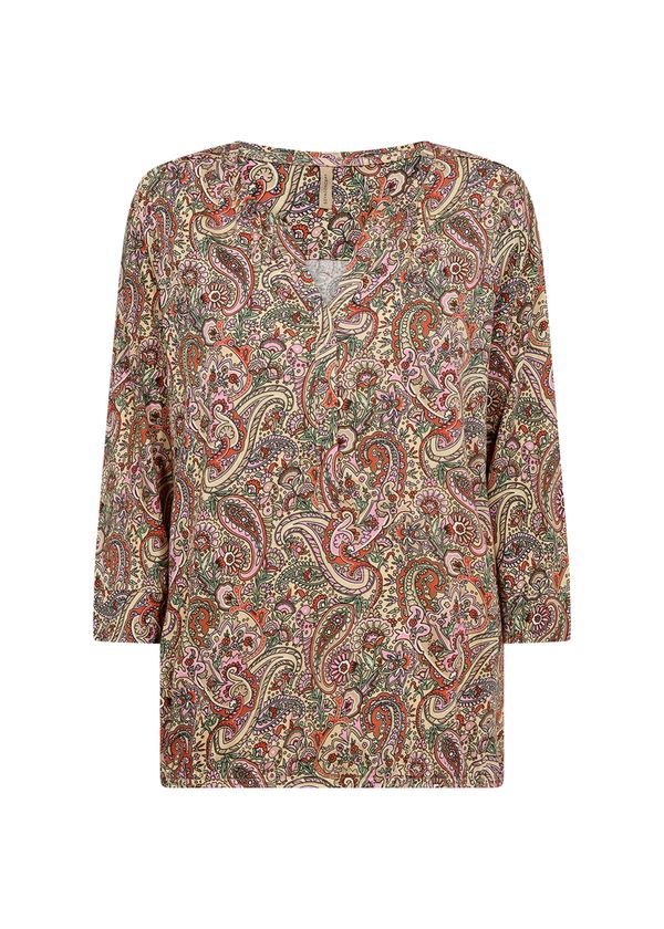 Soyaconcept Soyaconcept Блуза 'FELICITY'  бежово / зелено / розово / черно