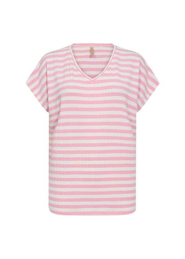 Soyaconcept Soyaconcept Тениска 'KAIZA 3'  розово / бяло