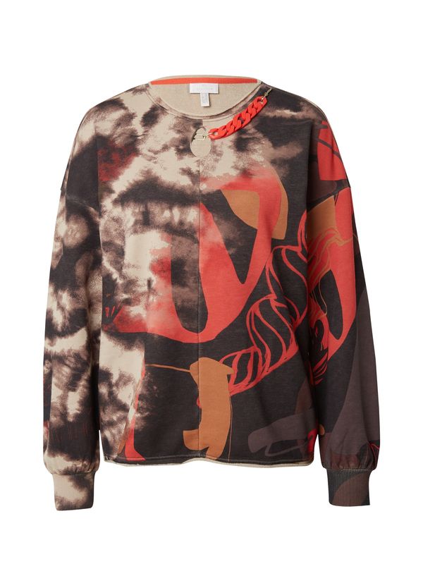 Sportalm Kitzbühel Sportalm Kitzbühel Суичър 'Ferryni'  бежово / пуебло оранжево-кафяво / червено / черно