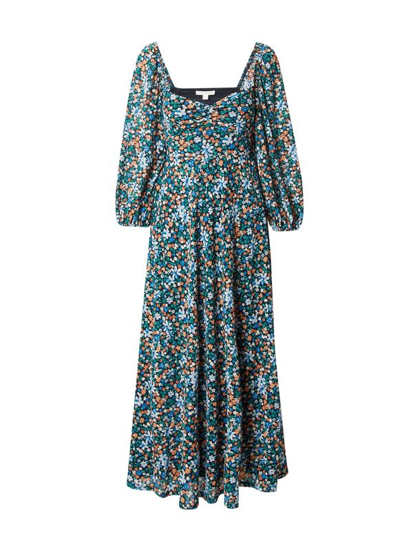 Springfield Springfield Рокля  нейви синьо / циан / пастелно оранжево / бяло