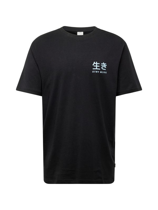 Springfield Springfield Тениска  светлосиньо / зелено / черно / бяло