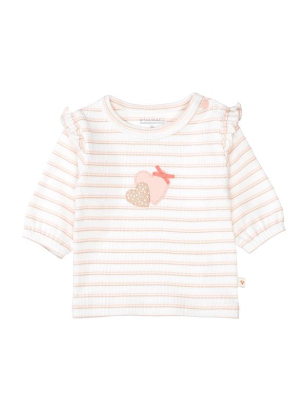 STACCATO STACCATO Тениска  бледорозово / мръсно бяло