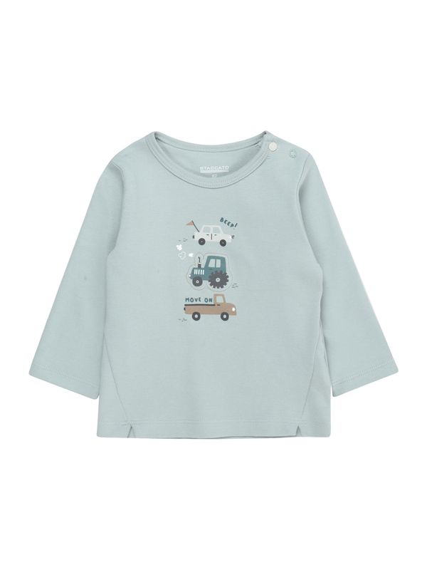 STACCATO STACCATO Тениска  пастелно синьо / светлокафяво / сиво / бяло