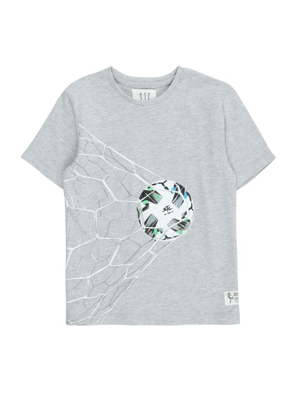 STACCATO STACCATO Тениска  сив меланж / зелено / черно / бяло