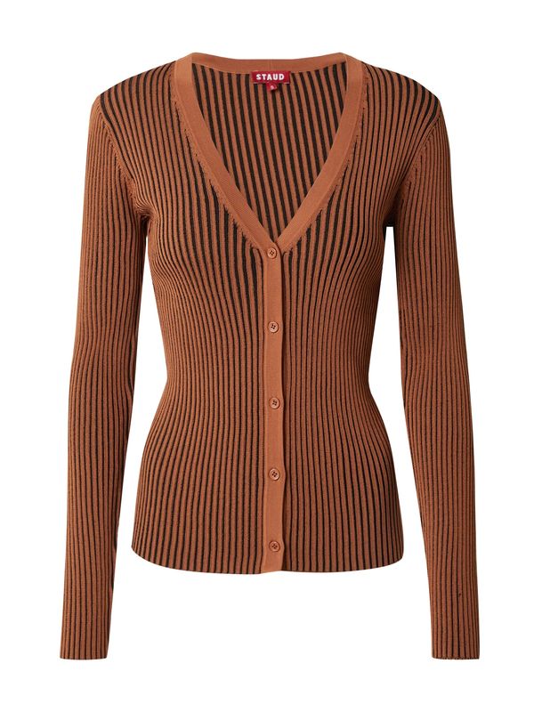 Staud Staud Плетена жилетка 'CARGO'  коняк / черно