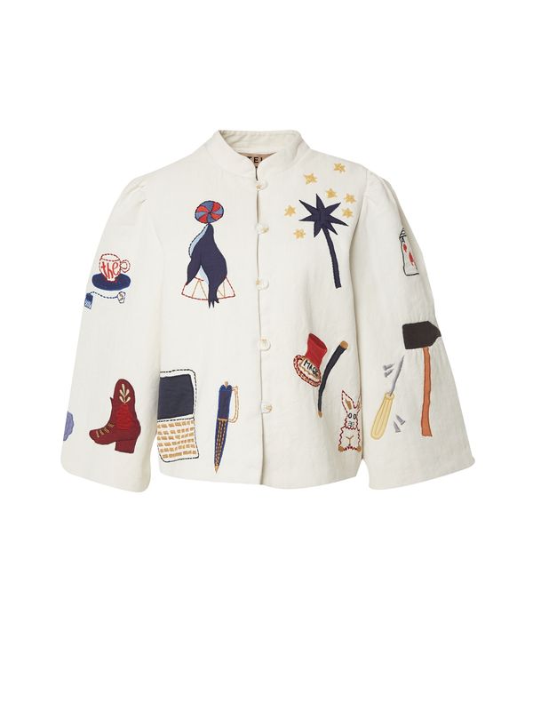 Stella Nova Stella Nova Преходно яке 'Polina'  бежово / кремаво / нейви синьо / тъмночервено