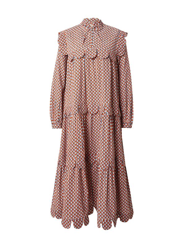 Stella Nova Stella Nova Рокля 'LOAN'  кремаво / лазурно синьо / оранжево / черно