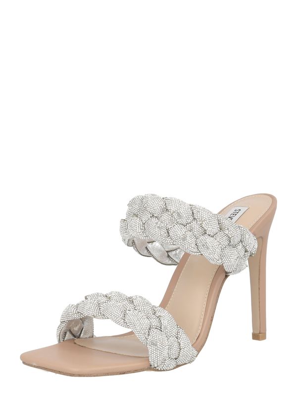 STEVE MADDEN STEVE MADDEN Чехли 'KENLEY'  тъмнобежово / сребърно