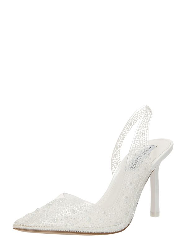 STEVE MADDEN STEVE MADDEN Дамски обувки на ток с отворена пета 'EVERCLEAR'  бяло
