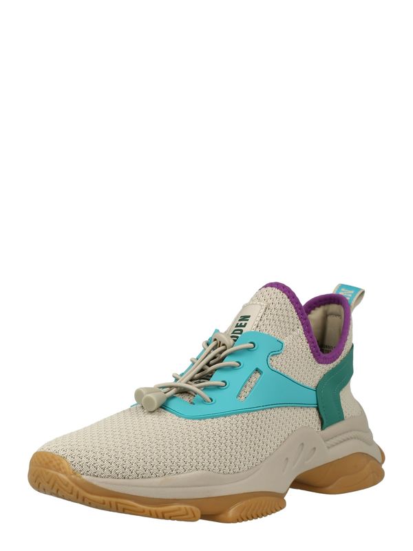 STEVE MADDEN STEVE MADDEN Ниски маратонки 'MATCH'  таупе сиво / нефритено зелено