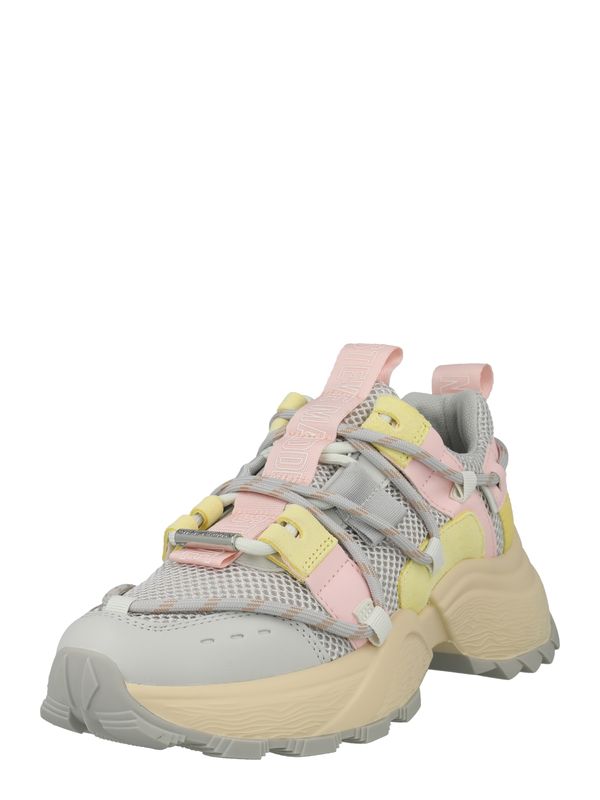 STEVE MADDEN STEVE MADDEN Ниски маратонки 'TAZMANIA'  жълто / светлосиво / бледорозово