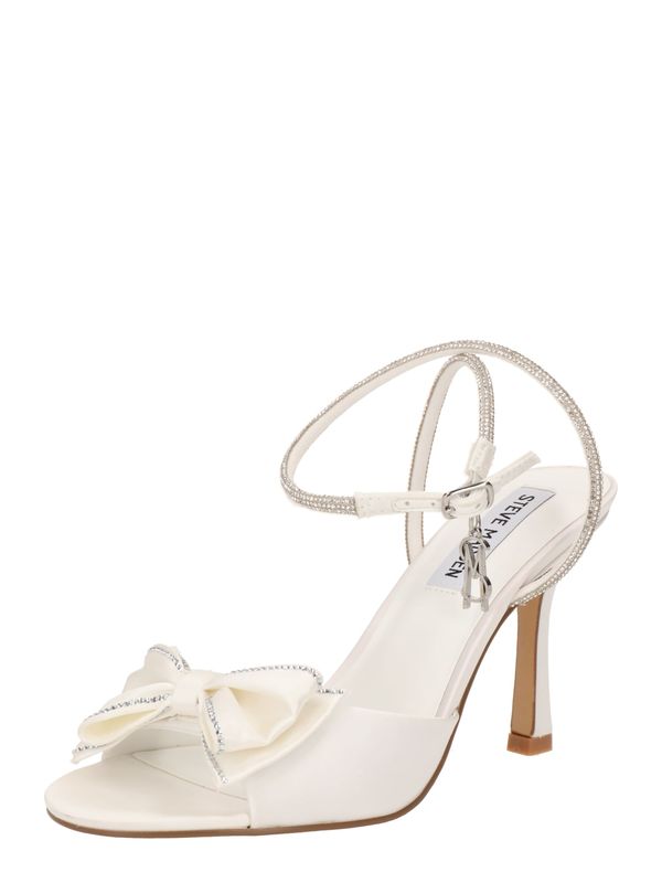 STEVE MADDEN STEVE MADDEN Сандали с каишка 'EVER AFTER'  прозрачно / бял памук