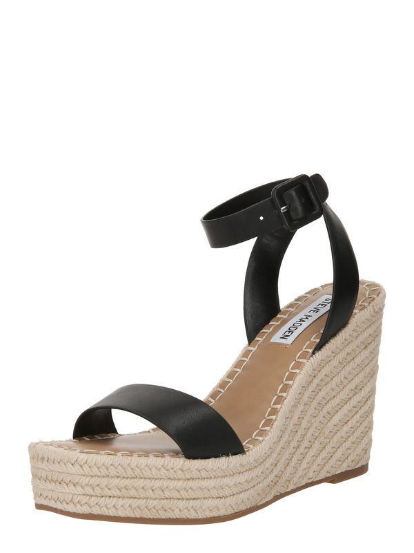 STEVE MADDEN STEVE MADDEN Сандали с каишка 'UPSTAGE'  светлобежово / черно