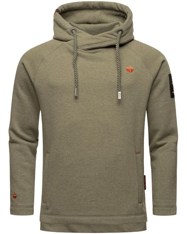 STONE HARBOUR STONE HARBOUR Суичър 'Caspian Sailor'  маслина / оранжево / червено