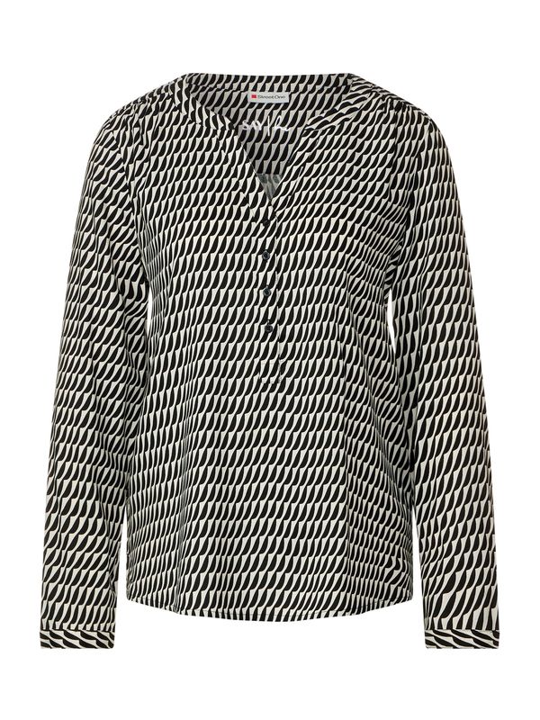 STREET ONE STREET ONE Блуза 'Bamika'  черно / бяло