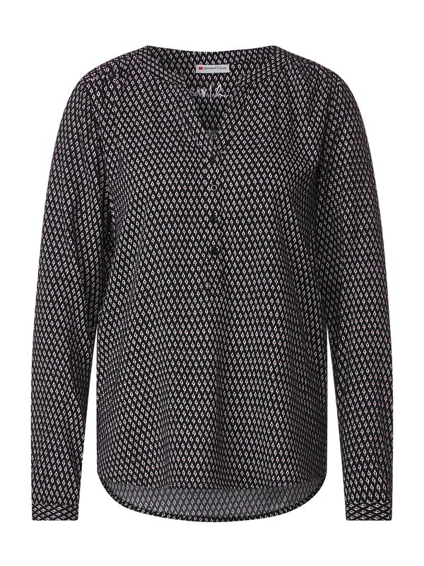 STREET ONE STREET ONE Блуза 'Bamika'  лилав / черно / бяло