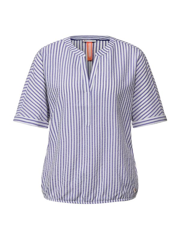 STREET ONE STREET ONE Блуза  синьо / бяло