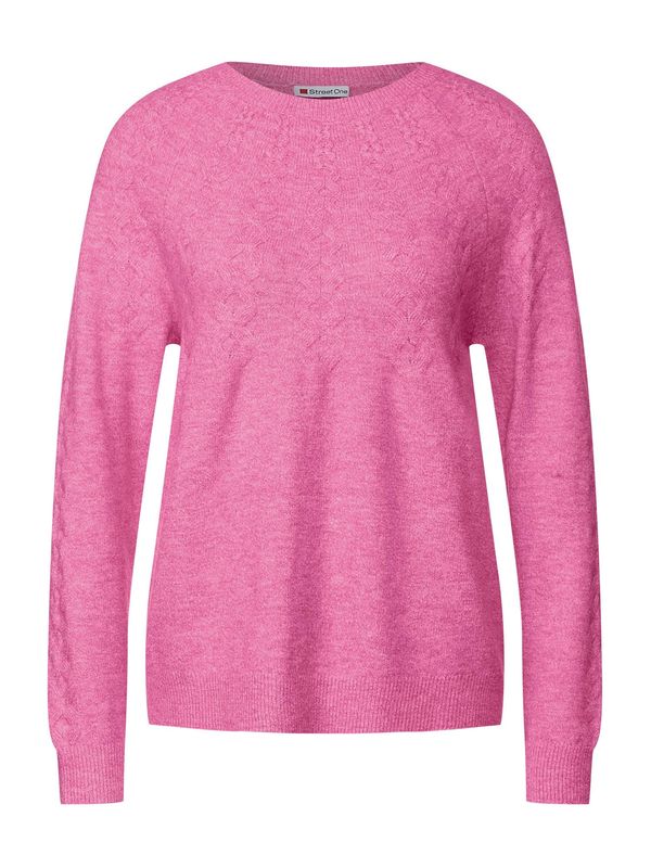 STREET ONE STREET ONE Пуловер  розов меланж