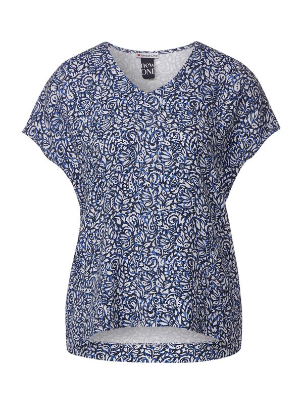 STREET ONE STREET ONE Тениска  морскосиньо / нощно синьо / бяло