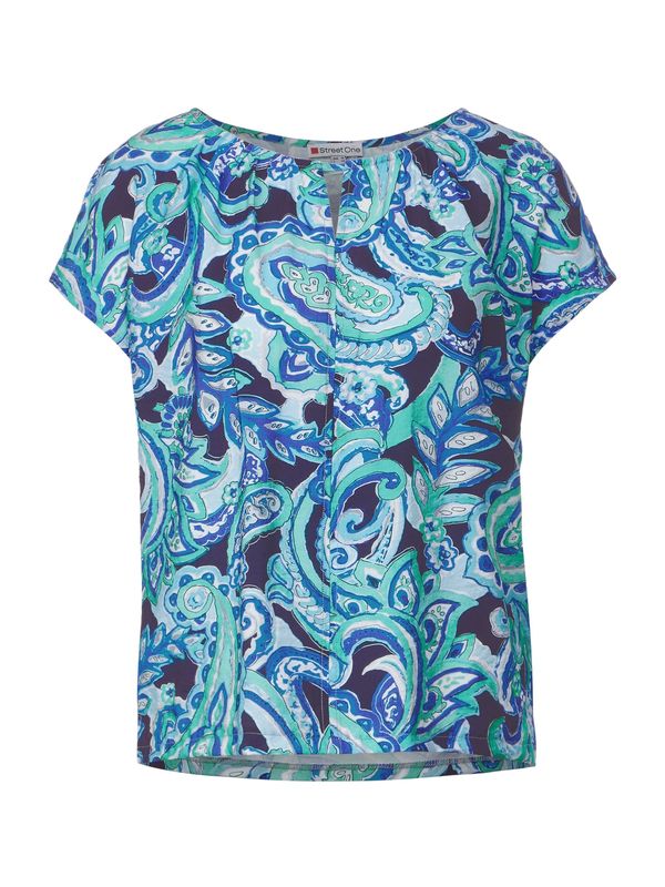 STREET ONE STREET ONE Тениска  синьо / нейви синьо / тюркоазен / бяло