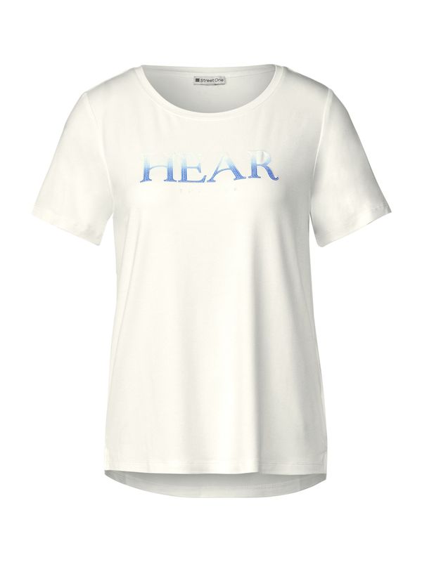 STREET ONE STREET ONE Тениска  синьо / светлосиньо / мръсно бяло