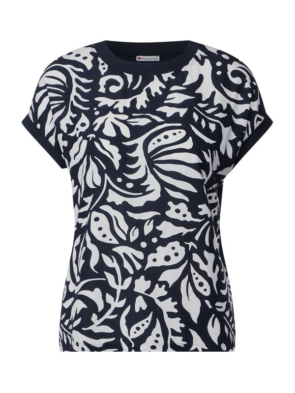 STREET ONE STREET ONE Тениска  тъмносиньо / бяло