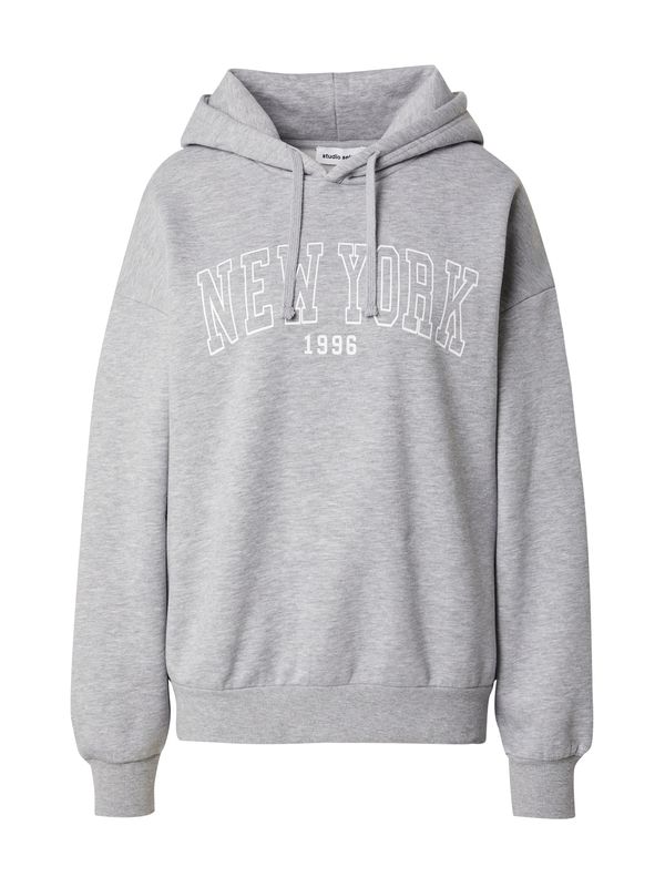 STUDIO SELECT STUDIO SELECT Суичър 'Chiara'  сив меланж / бяло